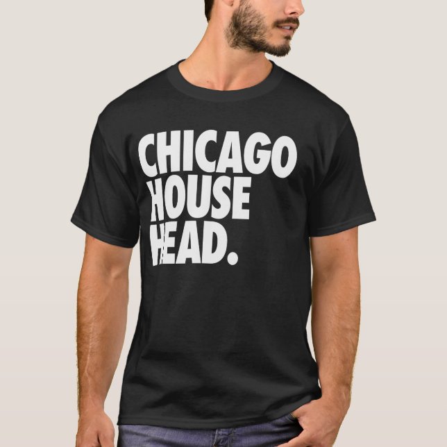 Camiseta Cabeza de la casa de Chicago (Anverso)