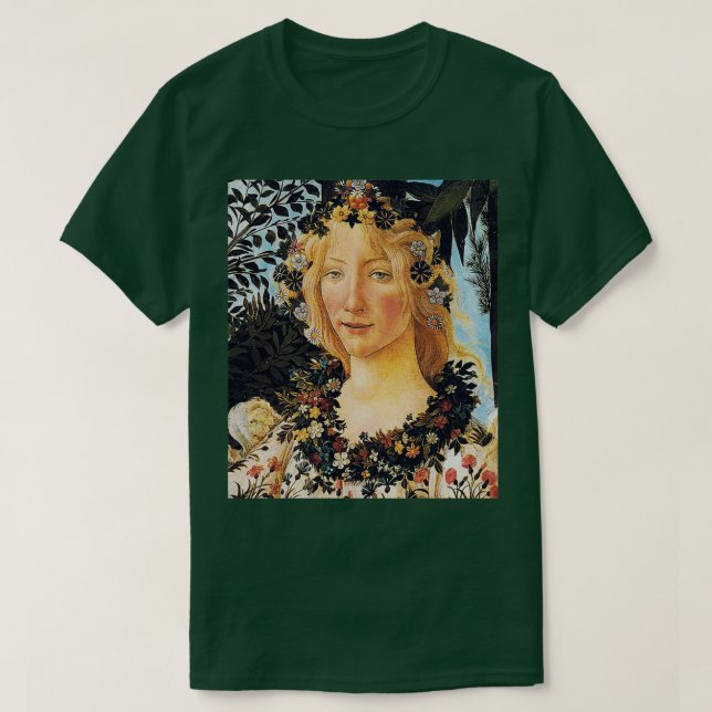 Camiseta cabeza de la flora (Diseño del anverso)