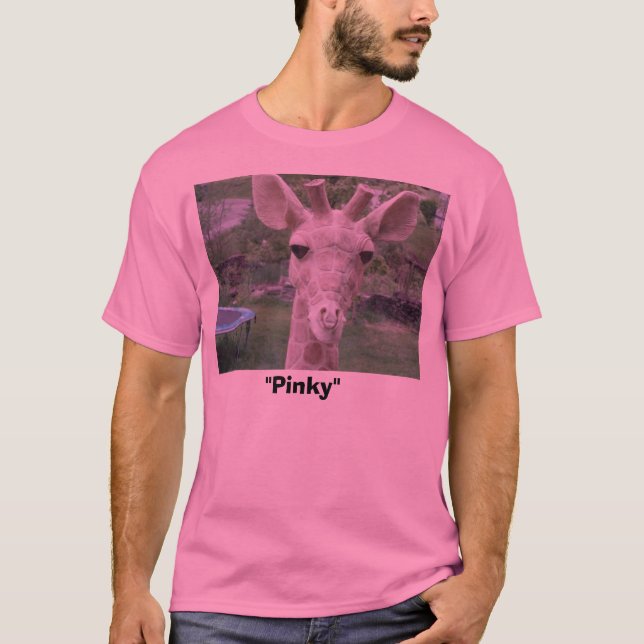Camiseta Cabeza de la jirafa, "rosado " (Anverso)