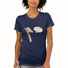 Cabeza de la jirafa y retrato del cuello. humor