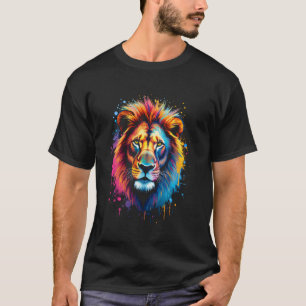 Camiseta Cabeza de león artística