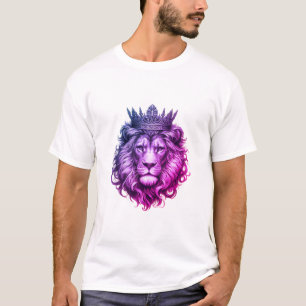 Camiseta Cabeza de León con el lujo Real de la Corona