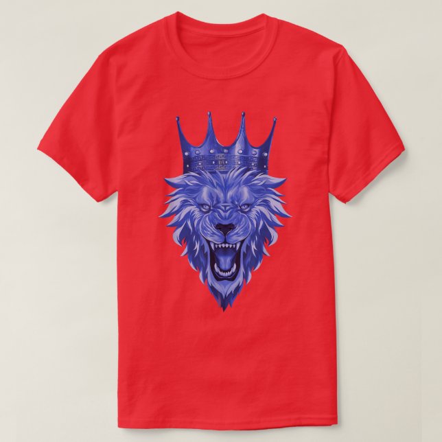 Camiseta Cabeza de león CrownWorkout Beast King Motivation  (Diseño del anverso)
