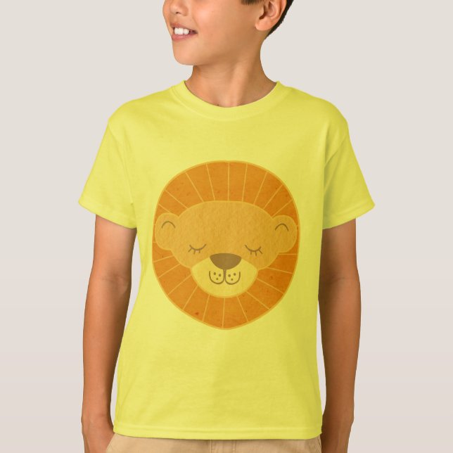 Camiseta Cabeza de león de niños pequeños (Anverso)
