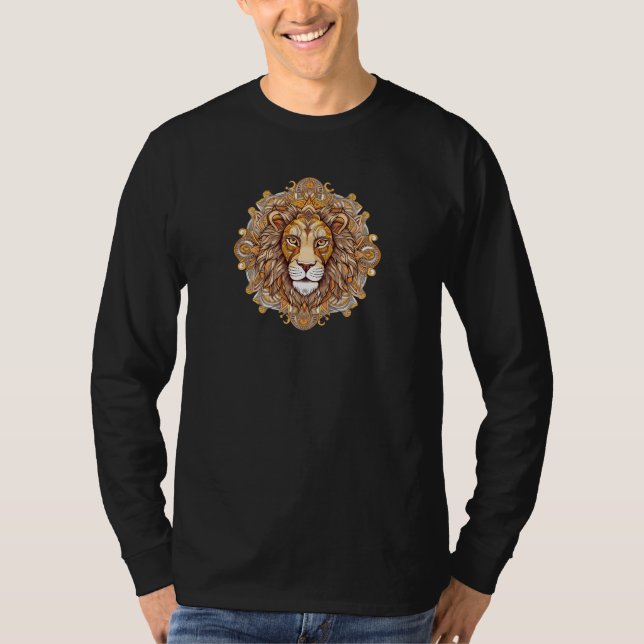 Camiseta Cabeza de León Dorado (Anverso)