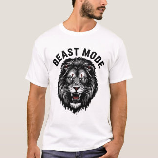 Camiseta Cabeza de León en Modo Bestia – Diseño de Poder Au