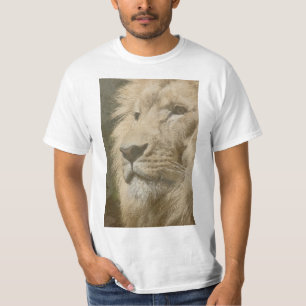 Camiseta Cabeza de león Plantilla superior animal hombres v