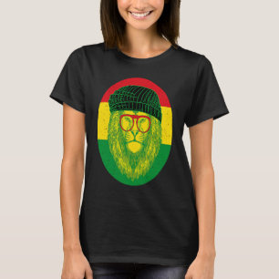 Camiseta Cabeza de León Rastafari Jamaica Souvenir Rasta Ro
