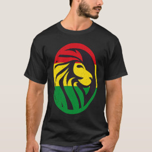 Camiseta Cabeza de León Rastafari Jamaica Souvenir Rasta Ro