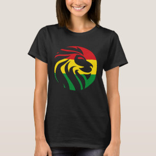 Camiseta Cabeza de León Rastafari Jamaica Souvenir Rasta Ro