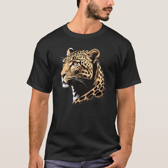 Camiseta Cabeza de Leopardo (Anverso)