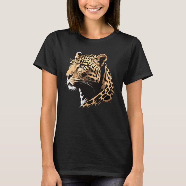 Camiseta Cabeza de Leopardo (Anverso)