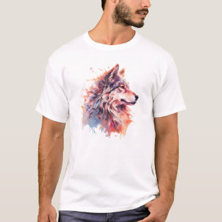 Camiseta cabeza de lobo