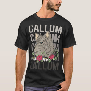 Camiseta Cabeza de Lobo - Nombre Callum