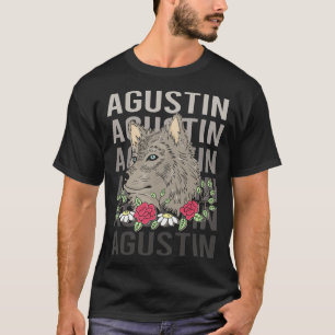 Camiseta Cabeza de lobo - Nombre de Agustín
