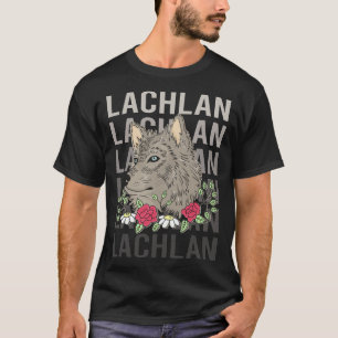 Camiseta Cabeza de lobo - Nombre de Lachlan