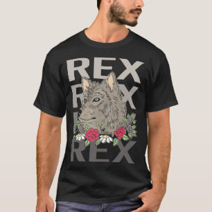 Camiseta Cabeza de lobo - Nombre de Rex