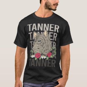 Camiseta Cabeza de lobo - Nombre de Tanner