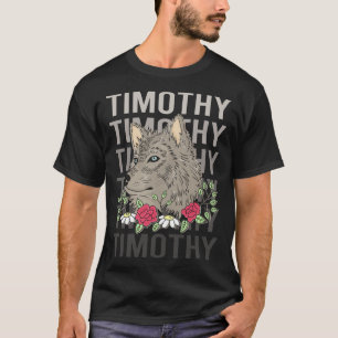 Camiseta Cabeza de lobo - Nombre de Timothy