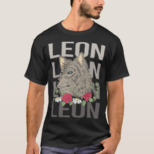 Camiseta Cabeza de Lobo - Nombre Leon