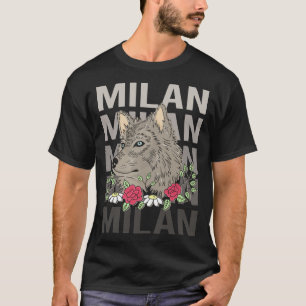 Camiseta Cabeza de Lobo - Nombre Milan