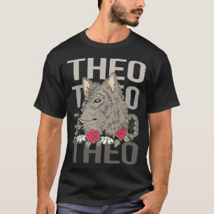 Camiseta Cabeza de Lobo - Nombre Teo