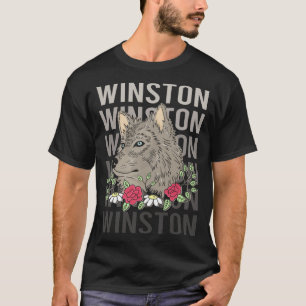 Camiseta Cabeza de Lobo - Nombre Winston