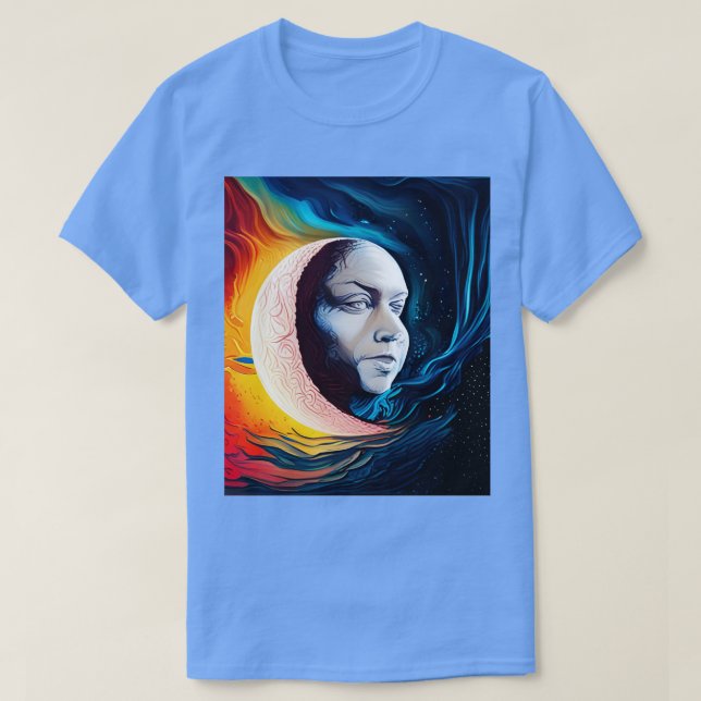 Camiseta cabeza de luna (Diseño del anverso)