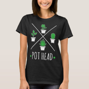 Camiseta Cabeza de Maceta Jardín Jardinería Jardinero Plant