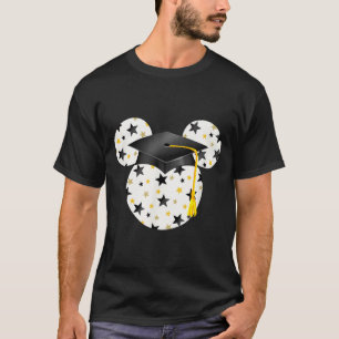 Camiseta Cabeza de Mickey sombrero de graduación estrella r
