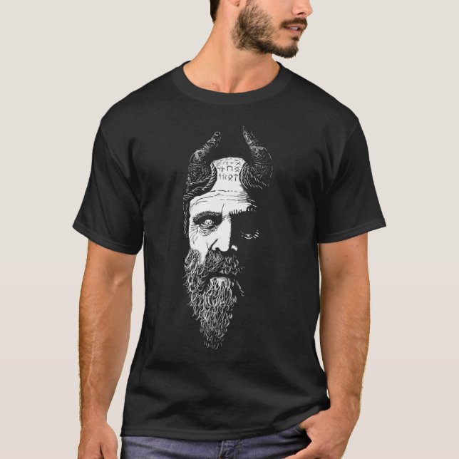 Camiseta Cabeza de Mimir de Dioses (Anverso)