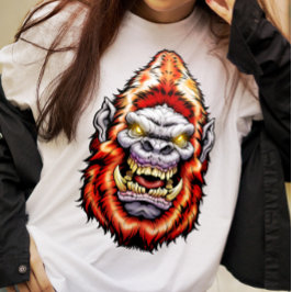 Camiseta Cabeza de monstruo: Gran pie Yeti Sasquatch camise