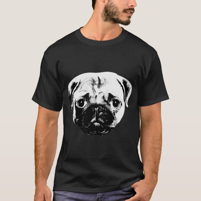 Camiseta Cabeza de mopse (Anverso)