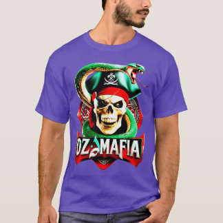 Camiseta Cabeza de muerto con familia de serpientes