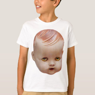Camiseta Cabeza de muñeca espeluznante