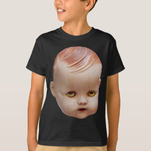 Camiseta Cabeza de muñeca espeluznante