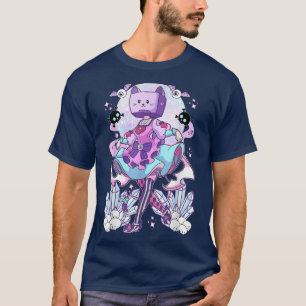 Camiseta Cabeza de objeto TV Cosplay Pastel Gótico Neko Cat