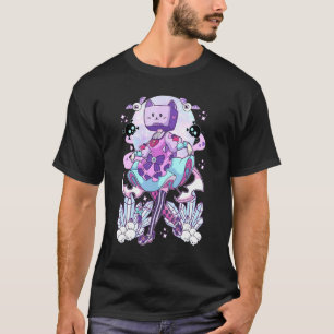 Camiseta Cabeza De Objeto Tv Cosplay Pastel Gótico Neko Cat