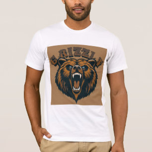 Camiseta Cabeza de Oso Grizzly Feroz