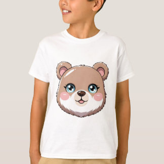 Camiseta Cabeza de oso Kawaii