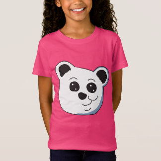 Camiseta Cabeza de oso panda de dibujos animados