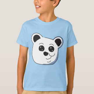 Camiseta Cabeza de oso panda de dibujos animados
