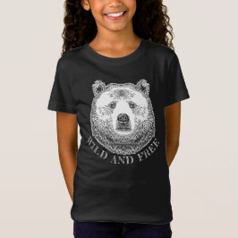 Camiseta Cabeza De Oso, Silvestre Y Libre, Ilustracion Derr