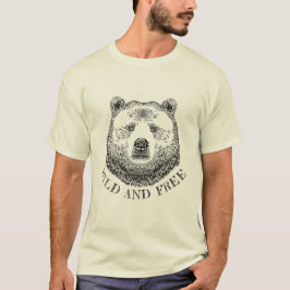 Camiseta Cabeza De Oso, Silvestre Y Libre, Ilustracion Derr
