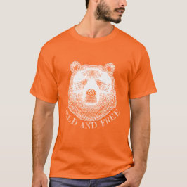 Camiseta Cabeza De Oso, Silvestre Y Libre, Ilustracion Derr