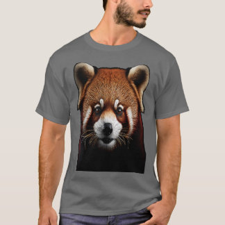 Camiseta Cabeza de panda roja 2