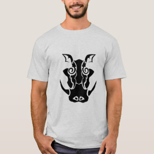 Camiseta Cabeza de pecho de estilo Tattoo tribal