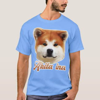 Camiseta cabeza de perro ainu akita