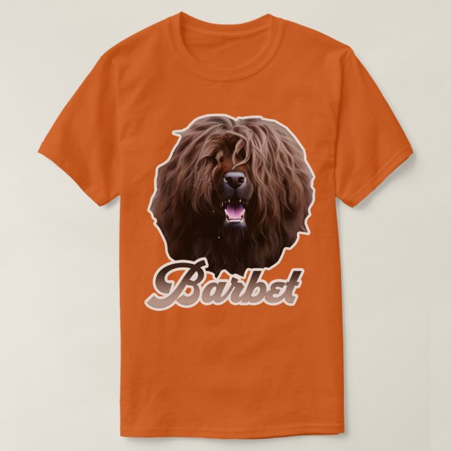 Camiseta cabeza de perro barbet (Diseño del anverso)