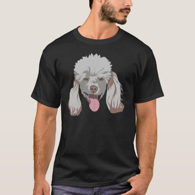 Camiseta Cabeza de perro de caniche Lover Keeper Mascota Du (Anverso)